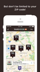 yard sign GPS app