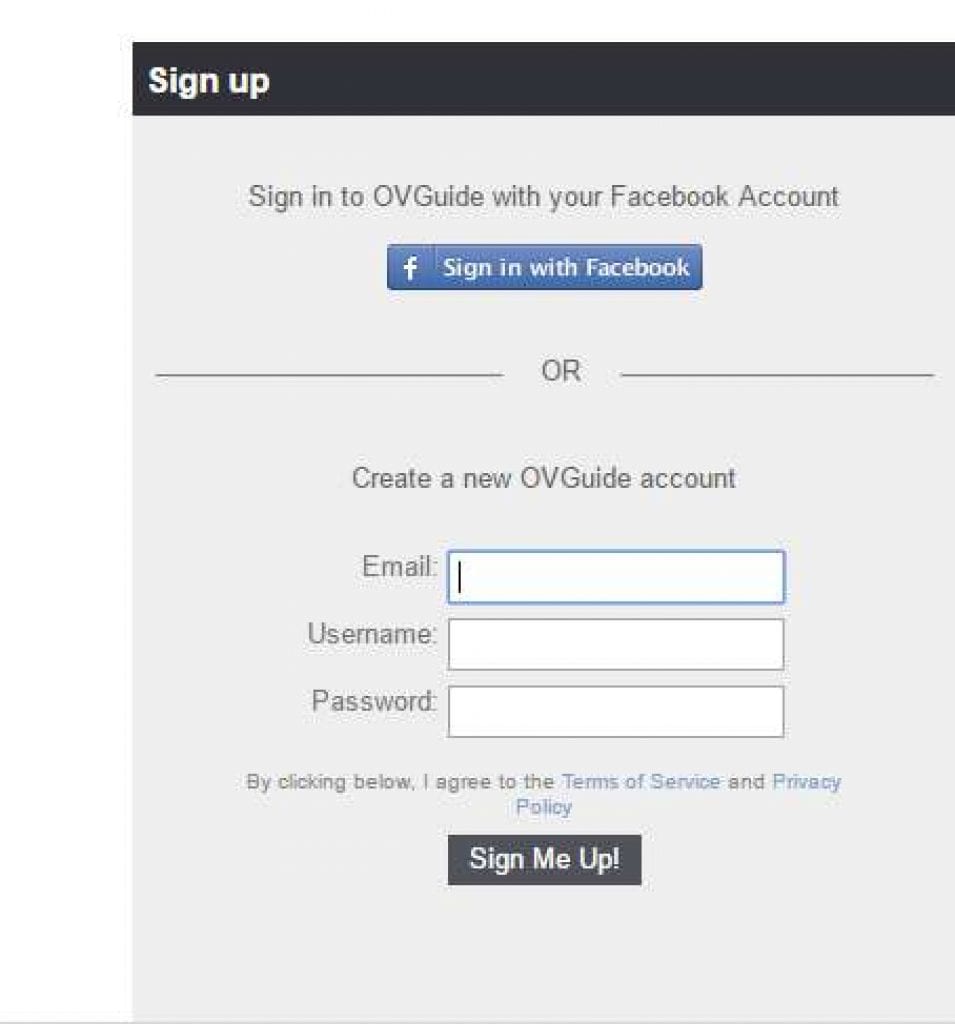 ovguide sign up