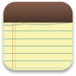iOS Notes app logo