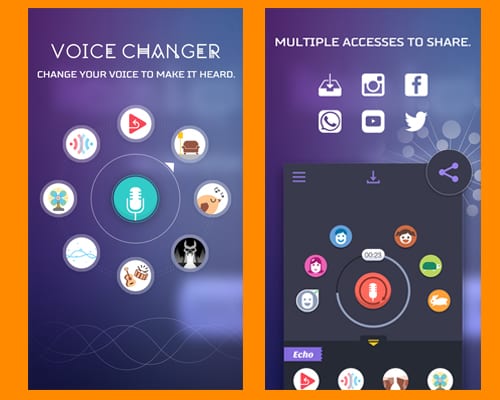 voice changer app screenshot