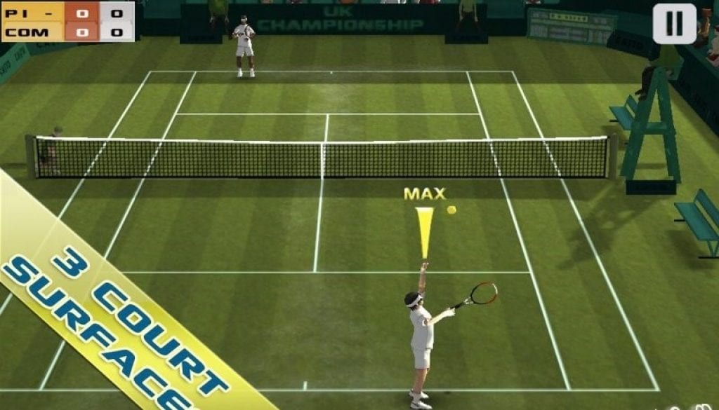 Cross tennis court app