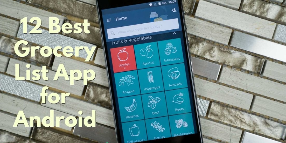 Grocery list apps