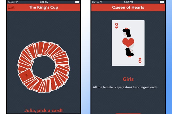 the king's cup screenshot