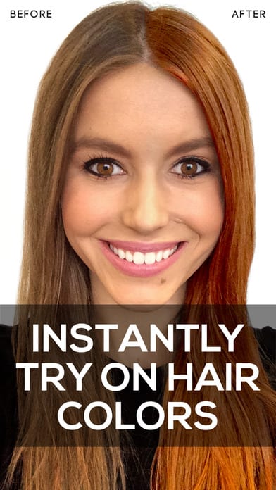 app to show what you look like with different hair 