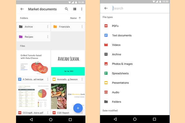 google drive screenshot