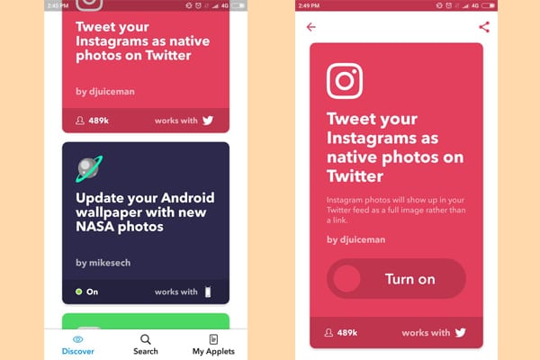 ifttt screenshot