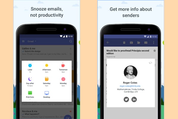 newton mail screenshot