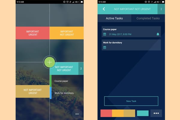 tasks screenshot