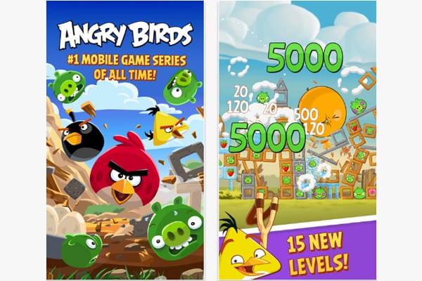 angry birds screen