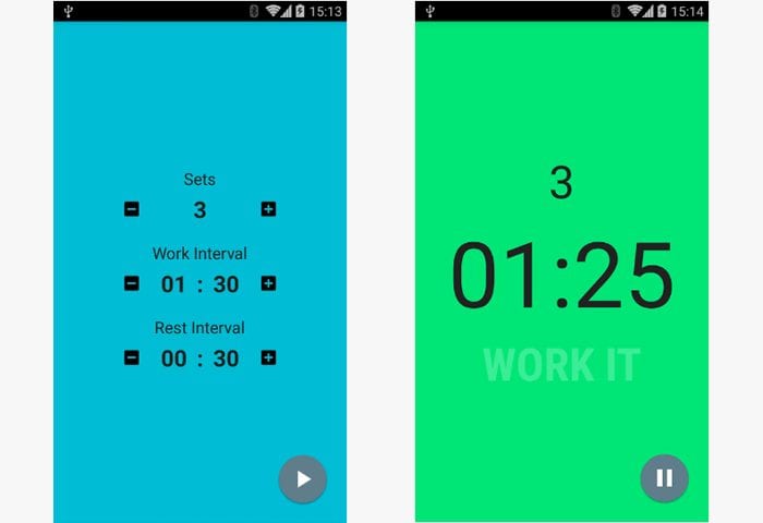 interval timer android