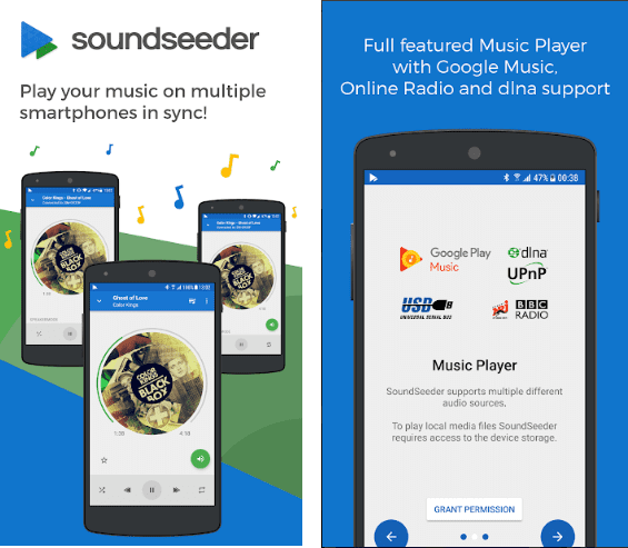 SoundSeeder screen