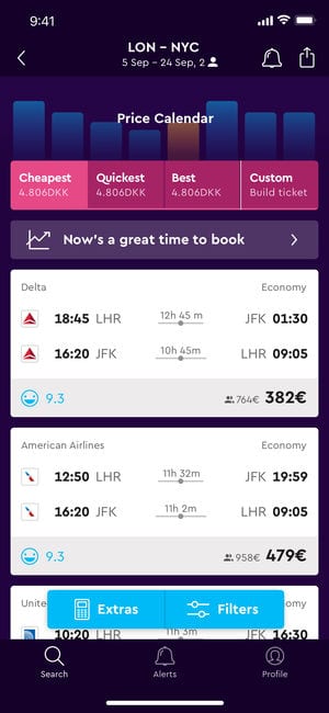 Cheap Flights & Hotels momondo app