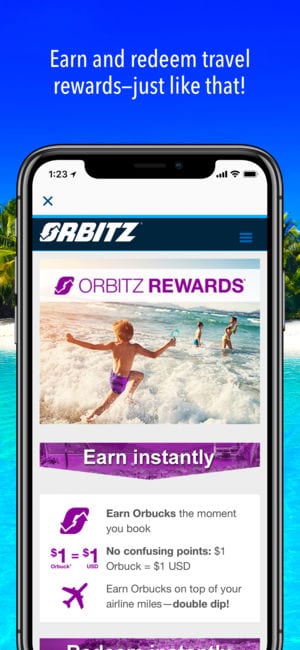 Orbitz Flight, Hotel, Packages app