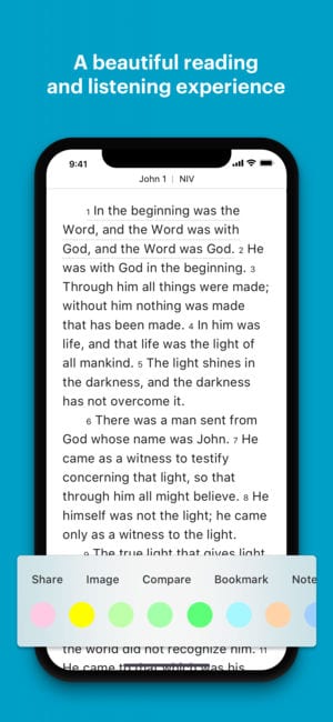 YouVersion Bible App + Audio, Everyday Verse app