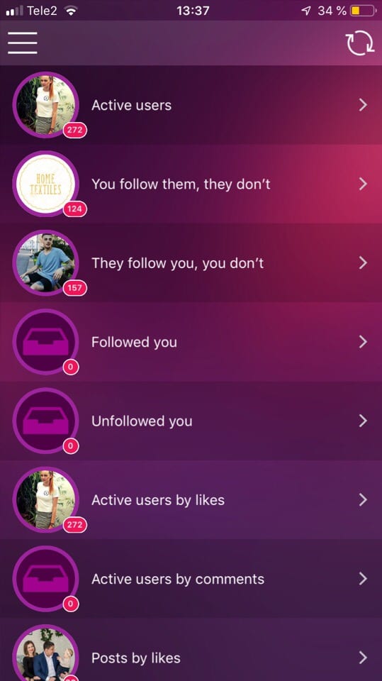 Social Scan app