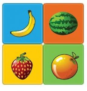  Fruits Memory Game for kids