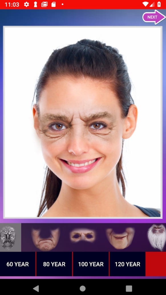 Face Aging app