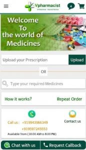 Vpharmacist - 20% Discount for all medicines