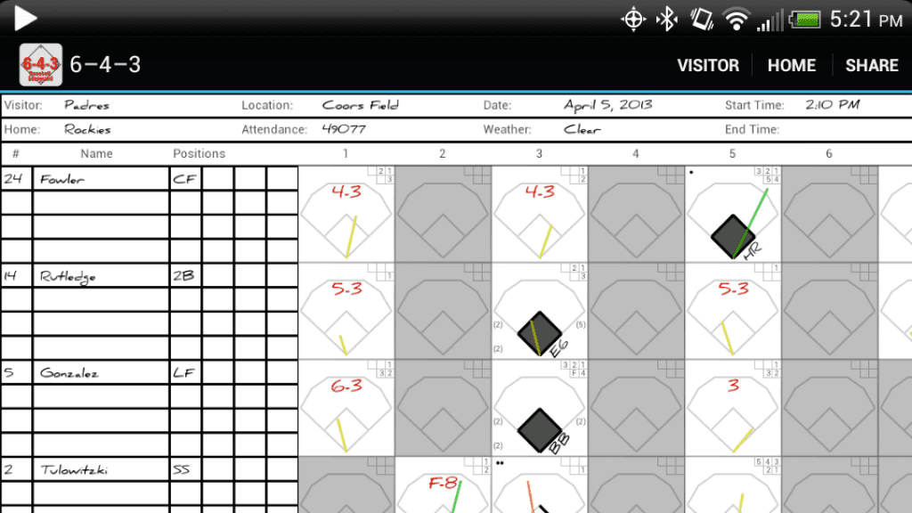9 best baseball scorecard apps for android amp ios free baseball scorecard apps