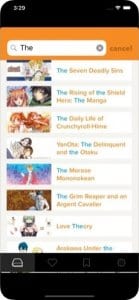 Manga by Crunchyroll screen