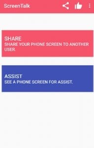  ScreenTalk : Remote Mobile Screen Sharing