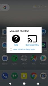  Miracast Screen Sharing/Mirroring Shortcut