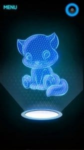 Hologram Kitten screen