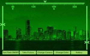 Night Vision simulator screen
