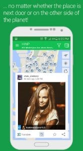 HINP: social networks on a map