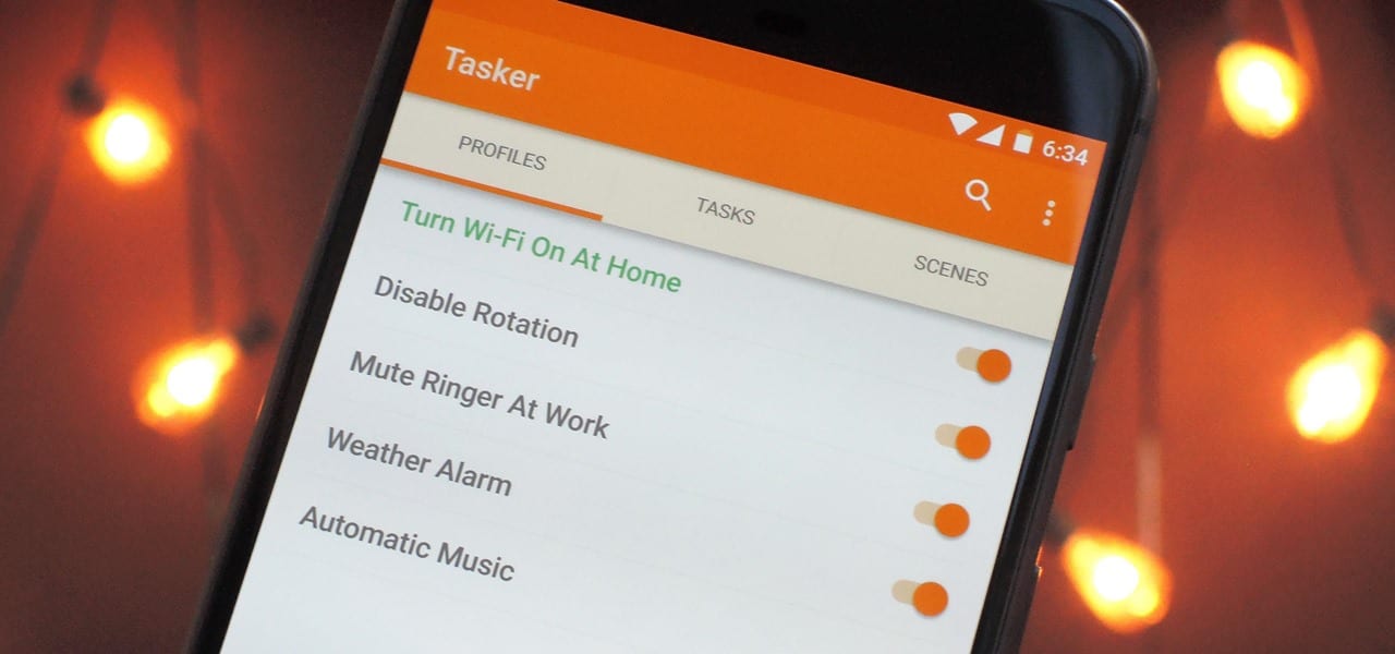 Setting up energy saving with Tasker