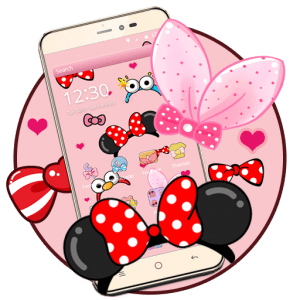 cartoon pink cute butterfly theme2