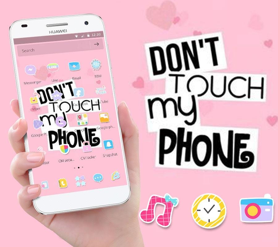 pink dont touch my phone2