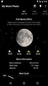 My Moon Phase - Lunar Calendar & Full Moon Phases